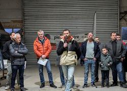 Willy Braud, président de la Cuma du Val de Veude, a salué l’engagement des sept salariés, lors des 30 ans du collectif. ©L.L